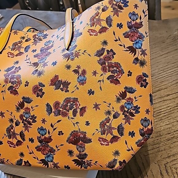 Rebecca Minkoff yellow floral leather tote NWT - Picture 7 of 13